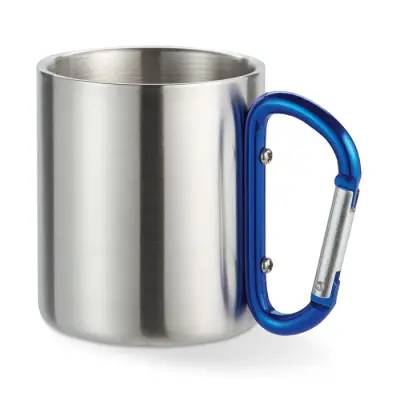 Cană inox cu perete dublu și carabină, 220 ml